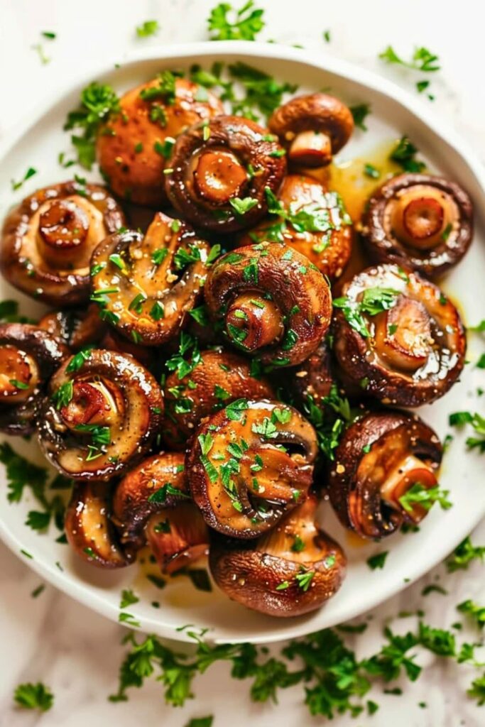 easy garlic butter mushrooms (15 minute recipe)